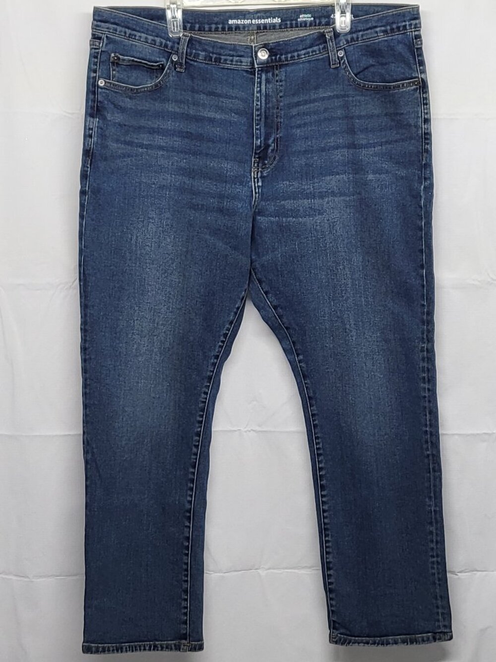 Amazon Essentials Mens Jeans Athletic 42 X 32 Stretch High Rise Darkwash Blue